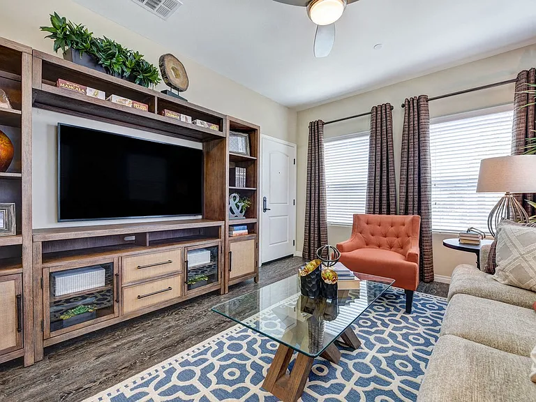 Model Unit Living Room at Avino