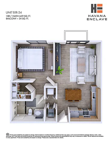 Floor plan B1R-24