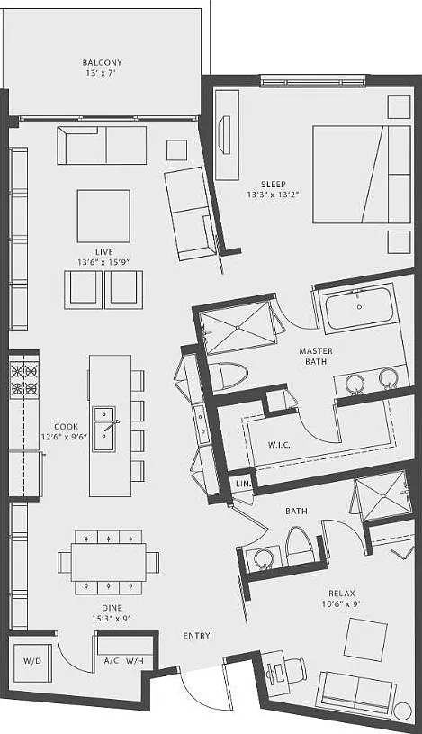 2 bed, 1138 sqft, $3,000 — Photo 3