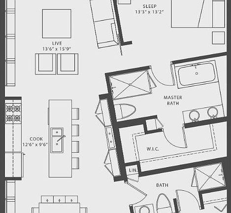 3rd image of 111 N 12th St Unit 1417