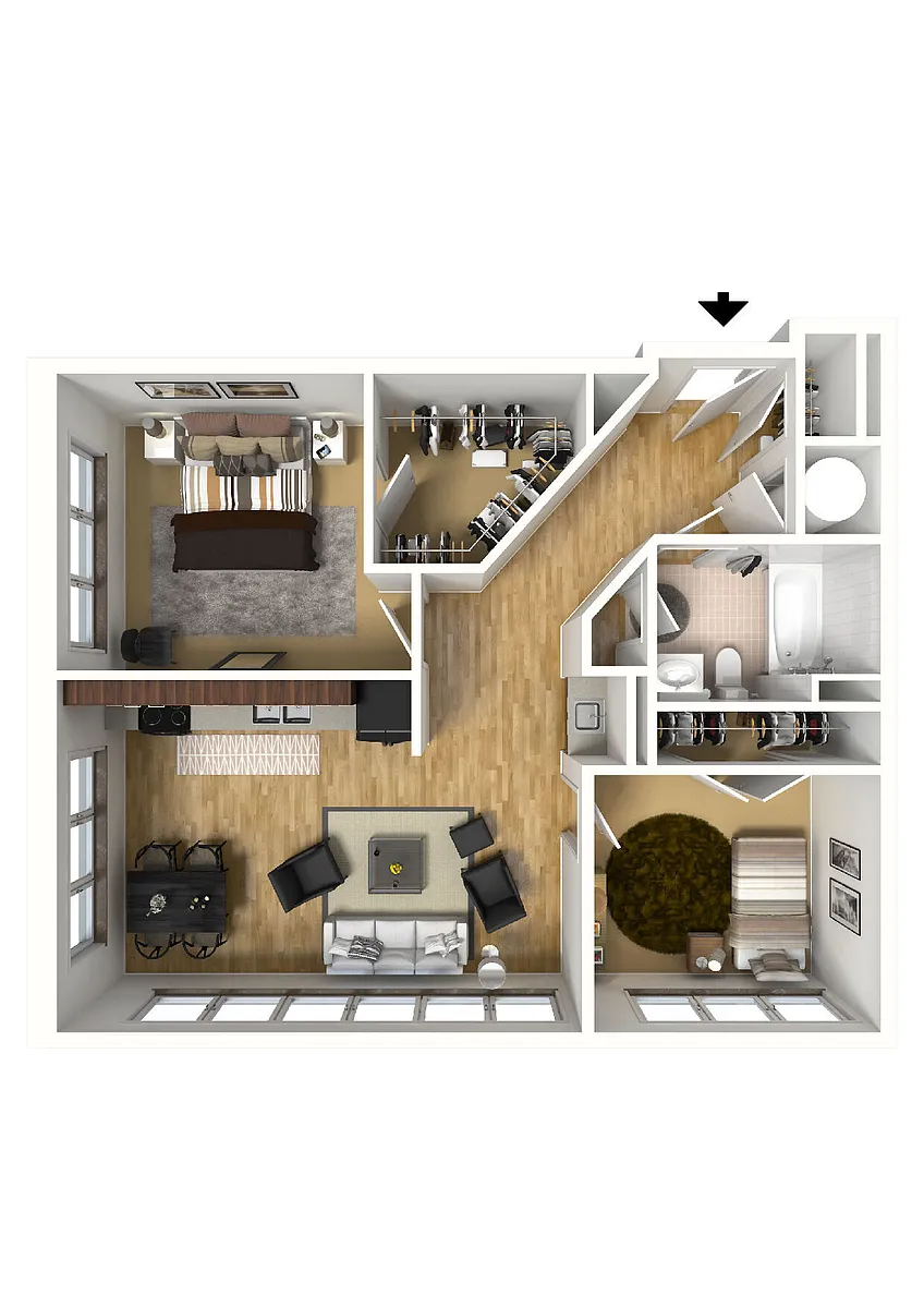 Floor plan Two Bedroom