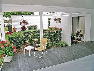 Patio area out front