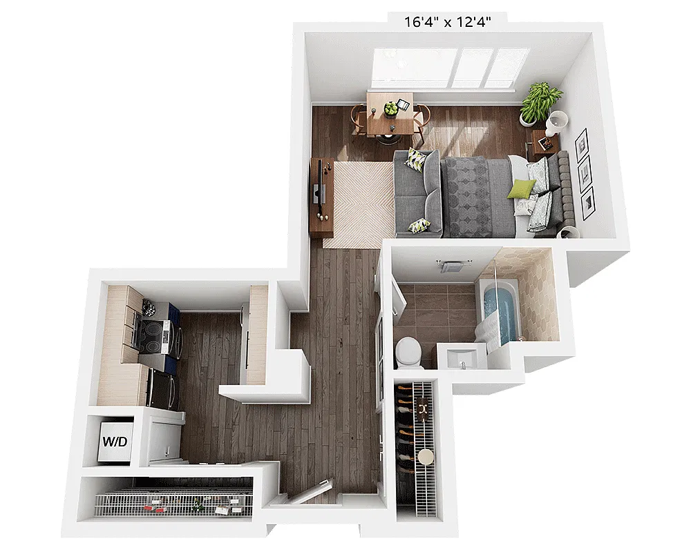 Floor plan Studio E1V