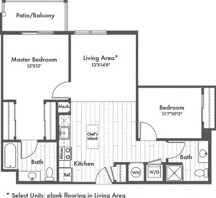 B3 Two Bedroom B3 Two Bedroom