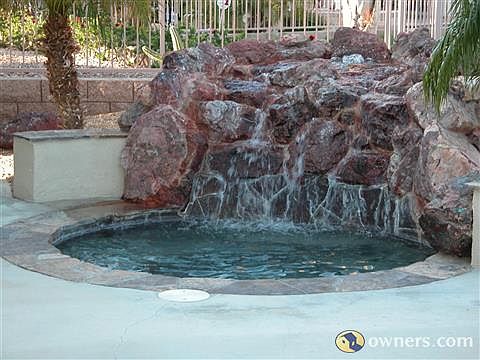 Outdoor Spa with Waterfall