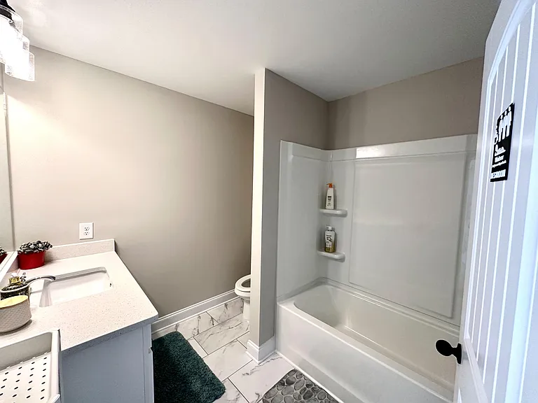 Clean shared bathroom
