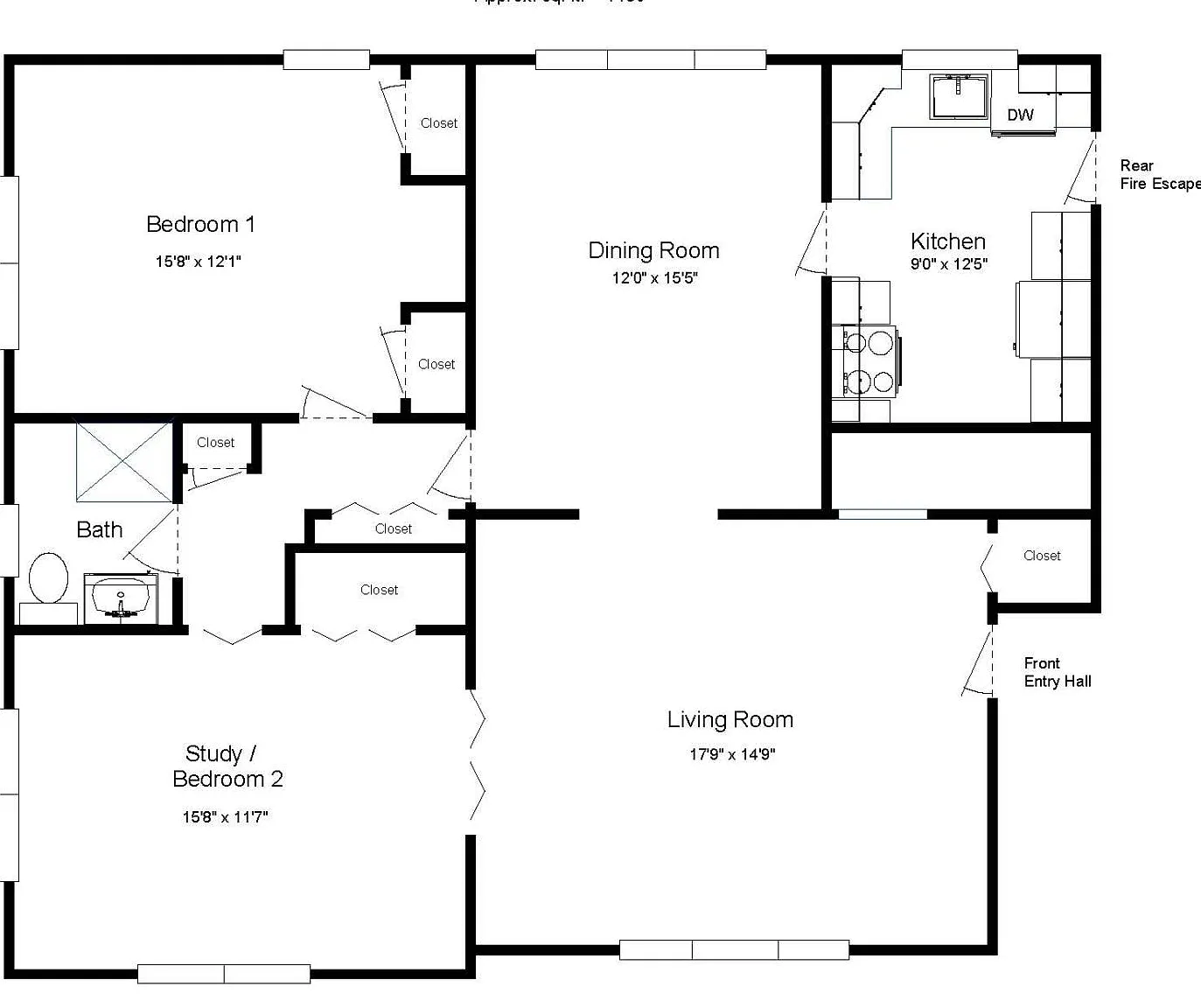 2 bed, 1130 sqft, $1,025 — Photo 3