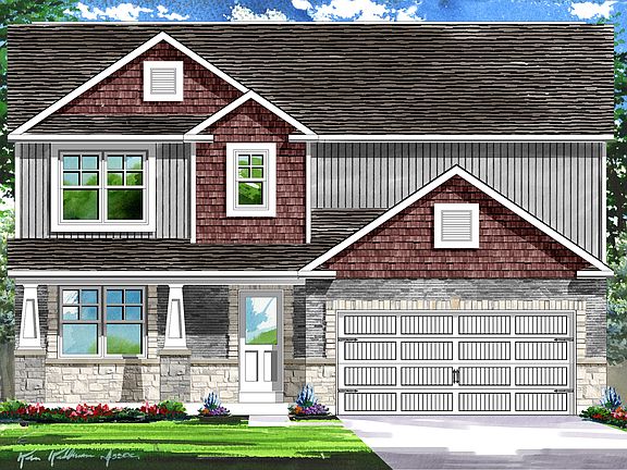 Elevation C with optional masonry - Optional Elevation