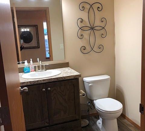 First floor powder room