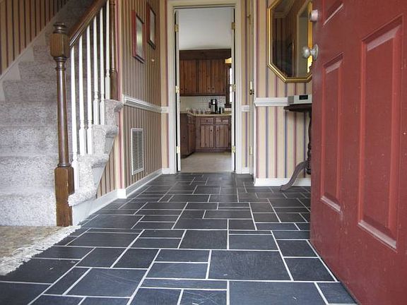 Inviting slate foyer!