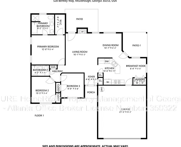 3 bed, 2.0 bath, 1303 sqft, $1,785 — Photo 2