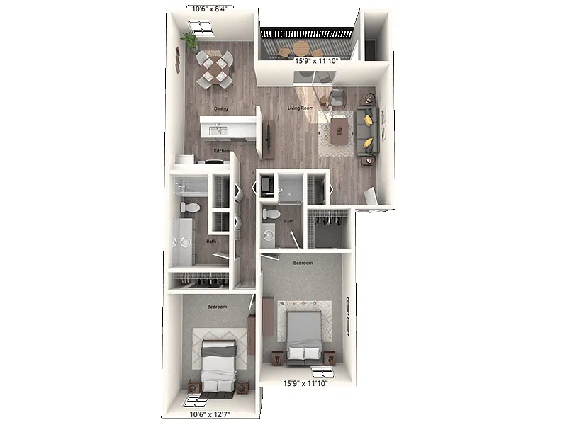 Floor plan The Caribbean
