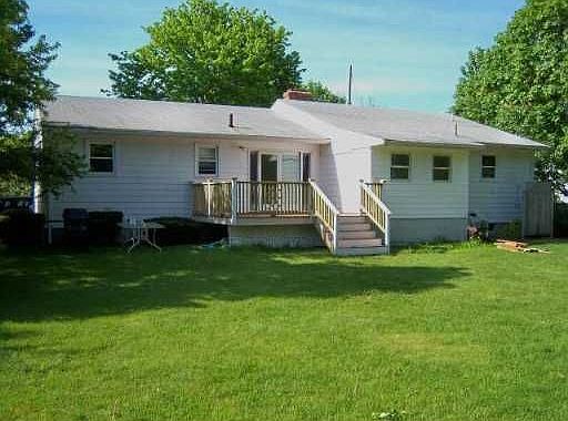 Rear view with deck