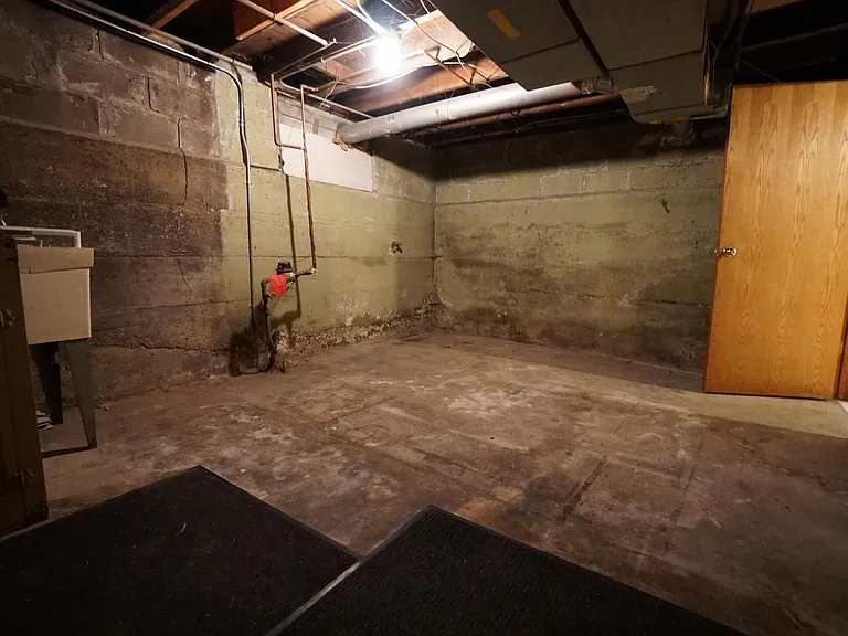 Storage area in basement