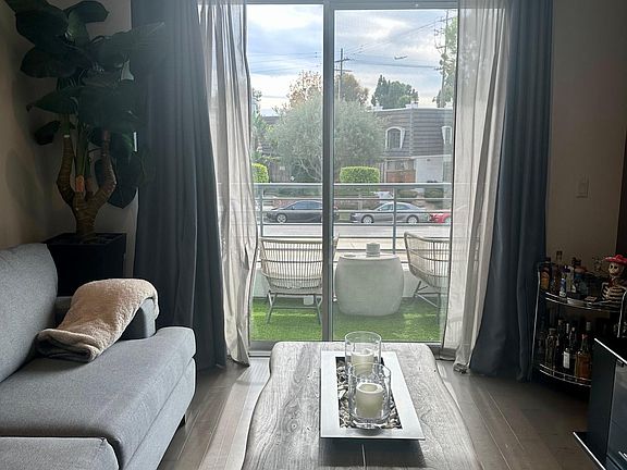 Living room with balcony