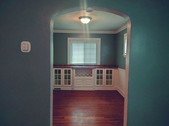 Dining room, just off the living room. Harwood flooring.