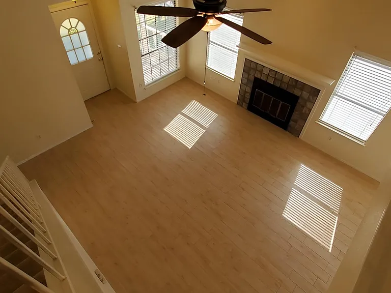 Living room from upstairs