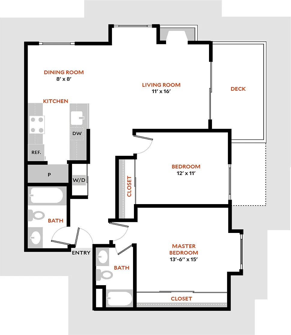 Floor plan North 2CR