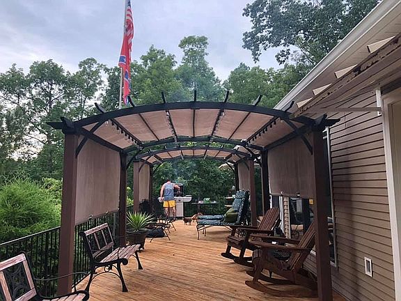 48' Deck with Pergolas