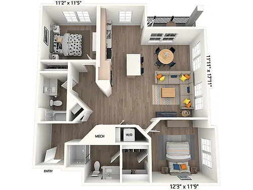 Floor plan B-03-Scheme III