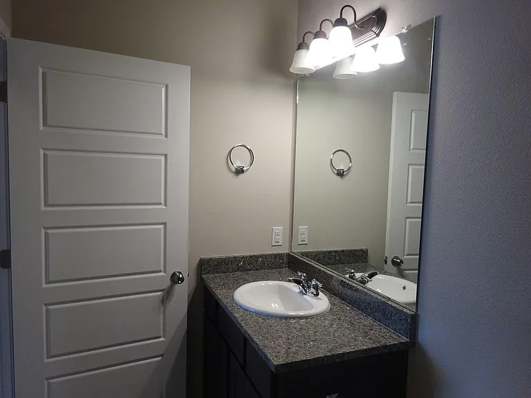Guest bathroom. Included shower and bathtub