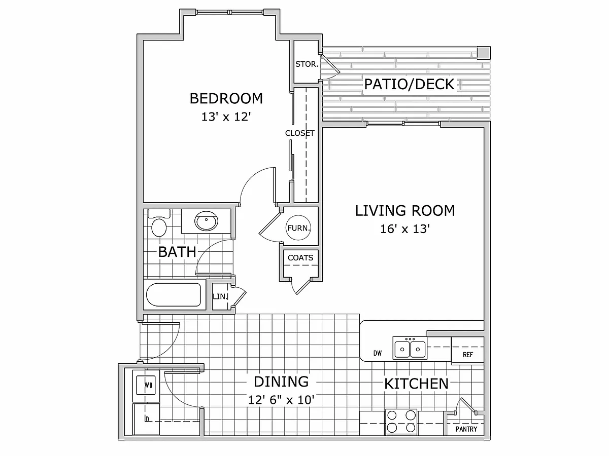 Floor plan 1 Bedroom