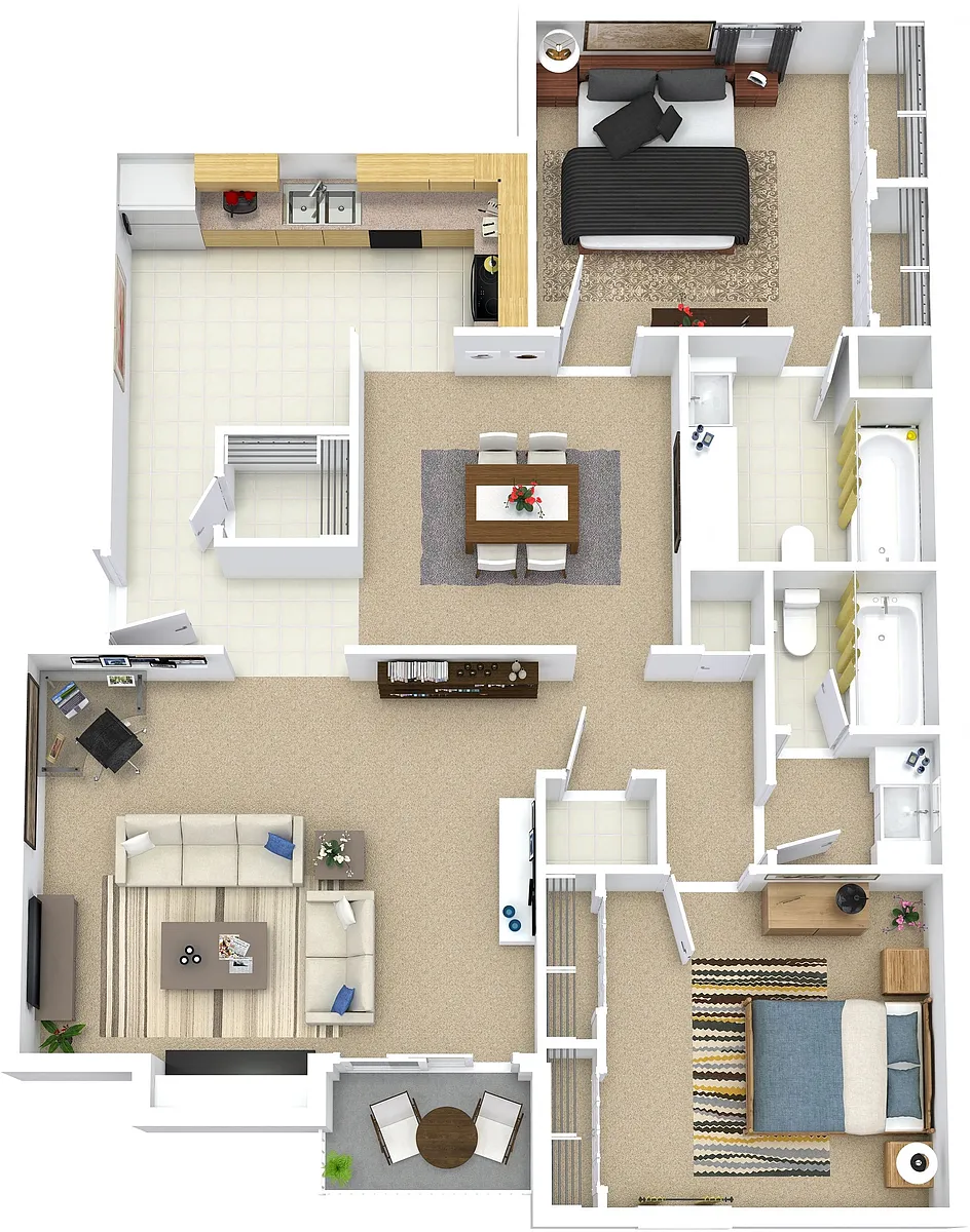 Floor plan 2X2 - B11P