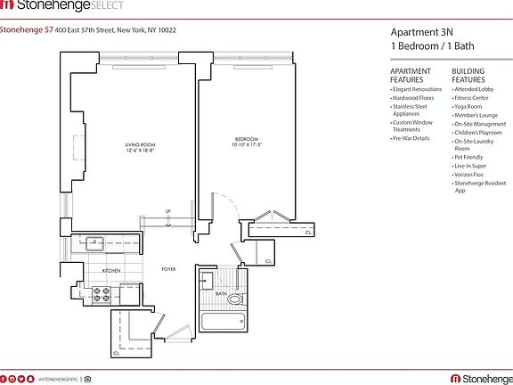 2nd image of 400 E 57th St APT 3N