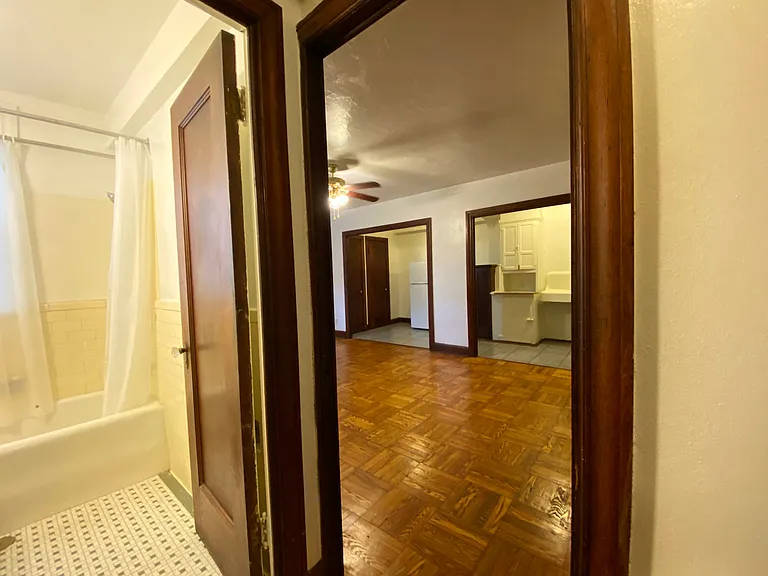 Looking from dressing room into main room.