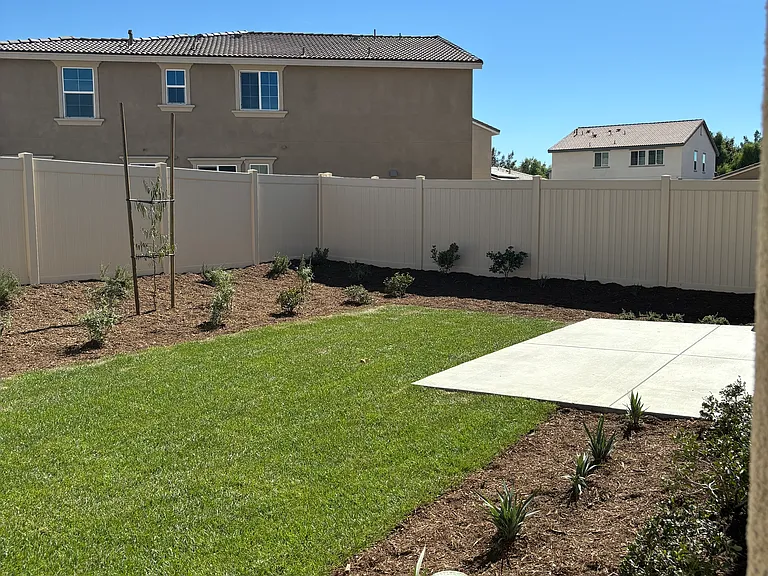 Fully landscaped Backyard