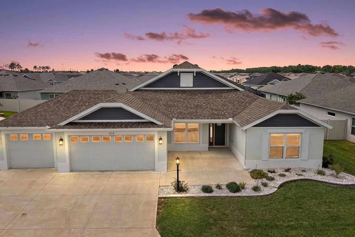 Twilight Front Elevation