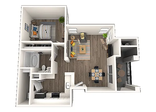 Floor plan 1A Renovated