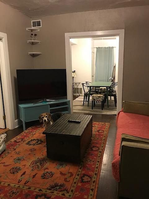 Front entry, living room