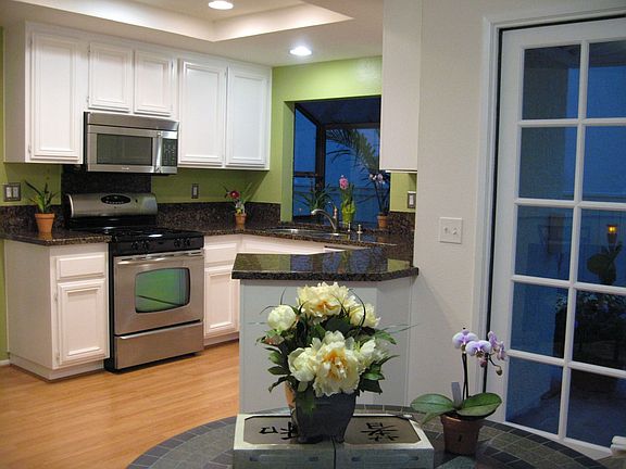 Custom Kitchen with Marble Countertops