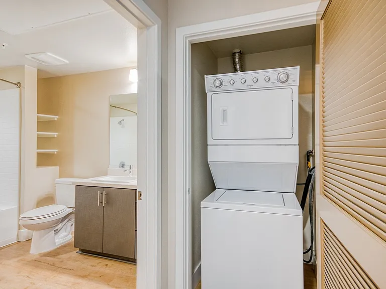 In-home washers and dryers for your convenience