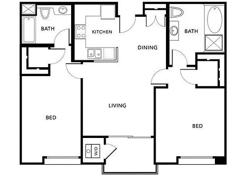Floor plan Plan F (Milano)