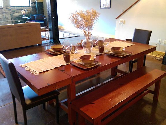 Farm table setting.