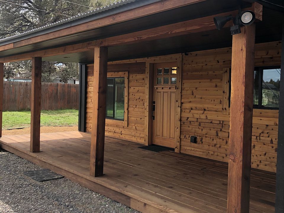 Front entry of cabin.
