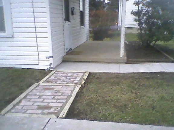 Sidewalk to Front of Home