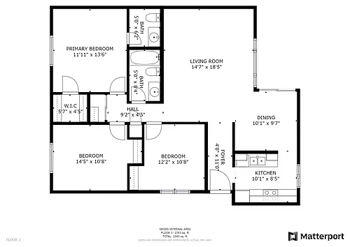 Floor plan 3 bedroom