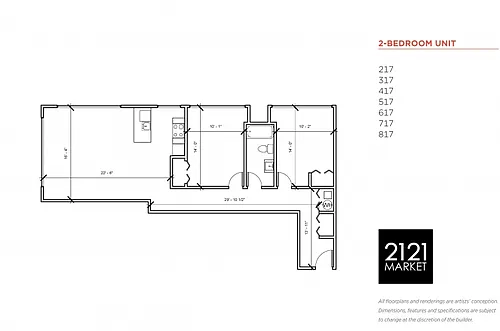 Floor plan One Bedroom