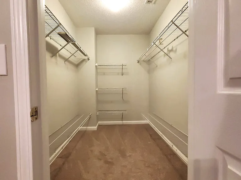 Generously sized closet in master.