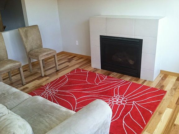 Gas Fireplace, Hickory Flooring