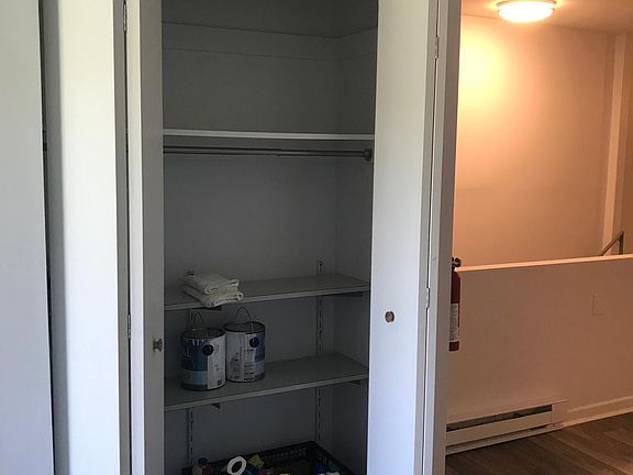 Pantry closet. Also has hanging rod if you would rather use