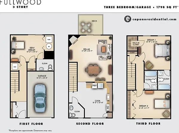 Fullwood Three Story 2 Bedroom 3.5 Bathrooms with Garage Fullwood Three Story 2 Bedroom 3.5 Bathrooms with Garage