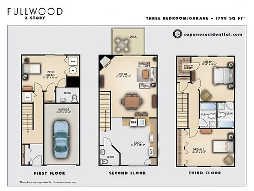 Floor plan Fullwood 3x3.5 G