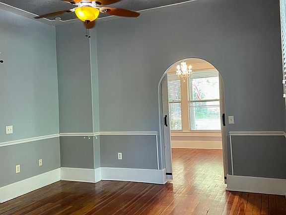 Living room with ceiling fan