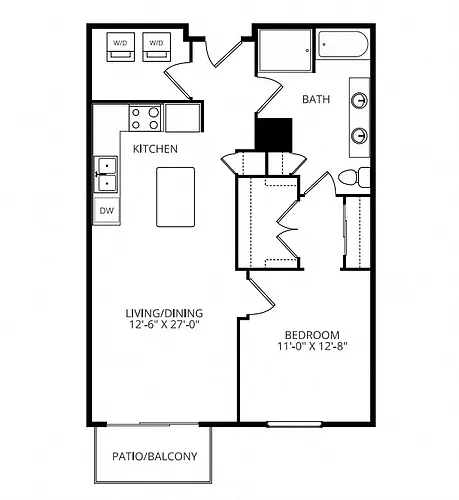 Floor plan B21 1X1