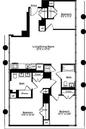 Floor plan Three Bedroom A 20