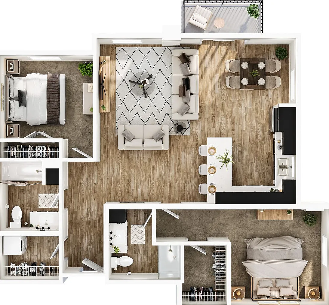 The Mason - 2 Bedroom / 2 Bathroom — Photo 2